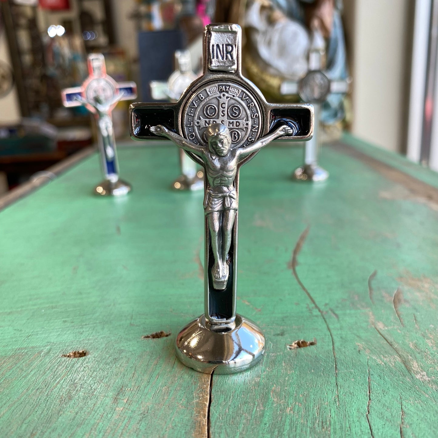 Standing St Benedict Crucifix