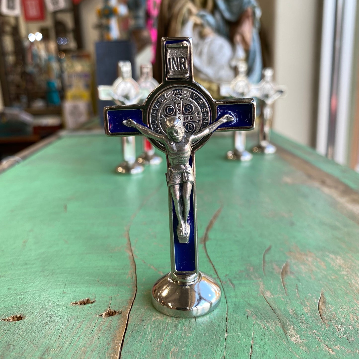 Standing St Benedict Crucifix