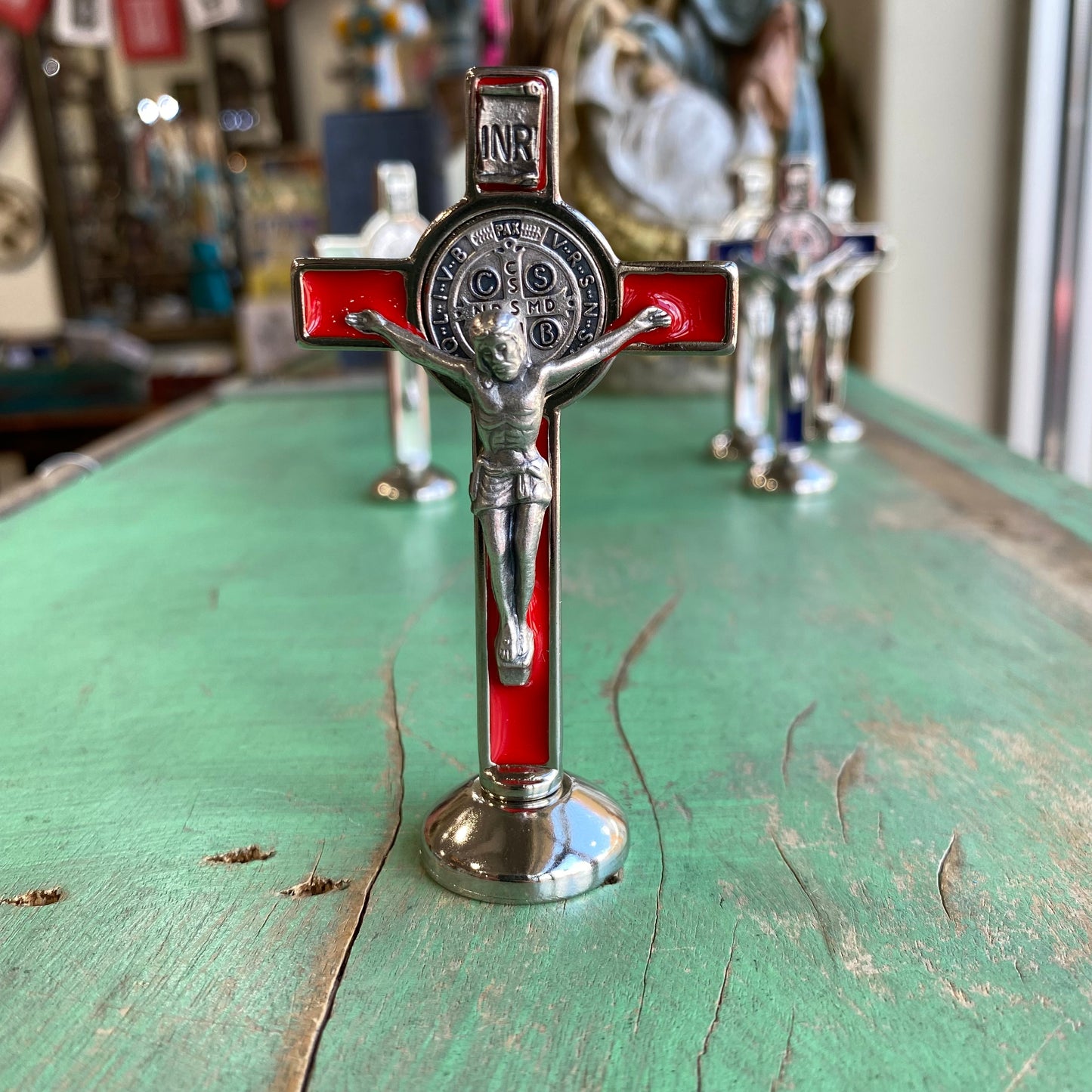 Standing St Benedict Crucifix