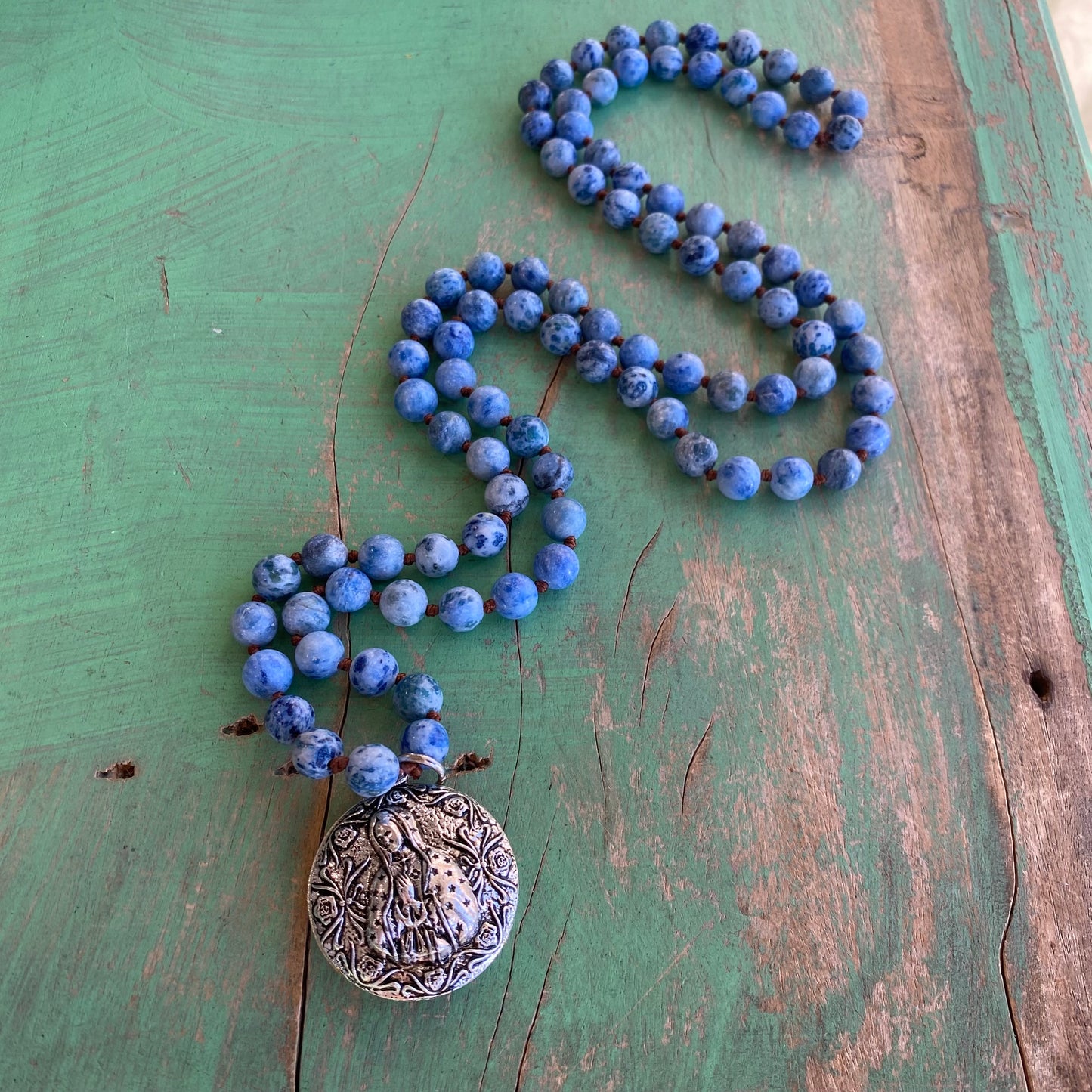 Knotted Bubble OLG Blue Sky Necklace