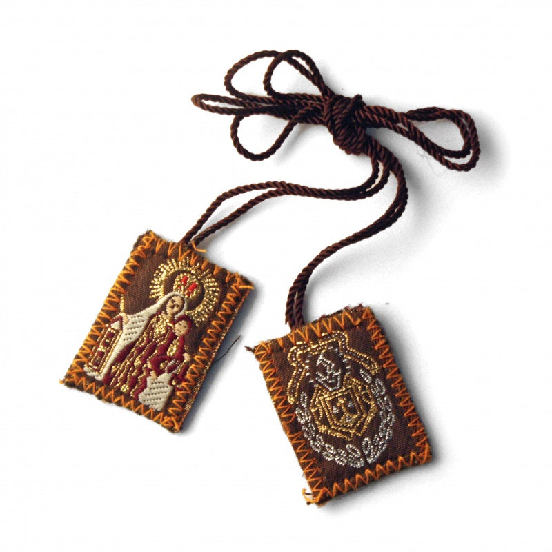 Brown Our Lady of Mt Carmel Scapular