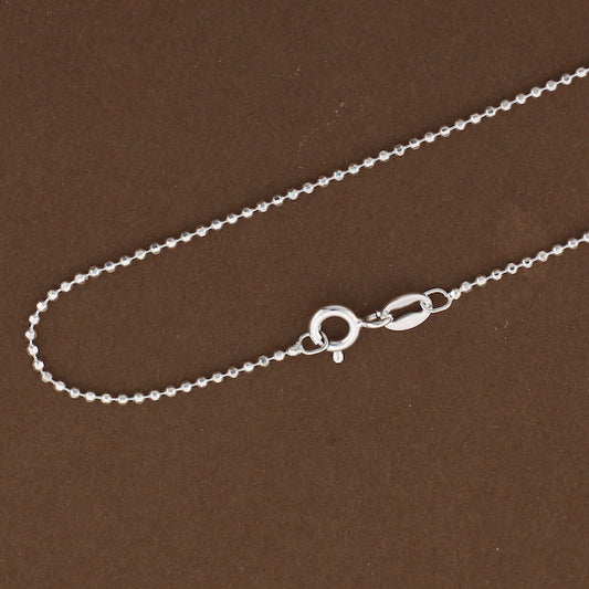 Sterling Silver Diamond Cut Chain