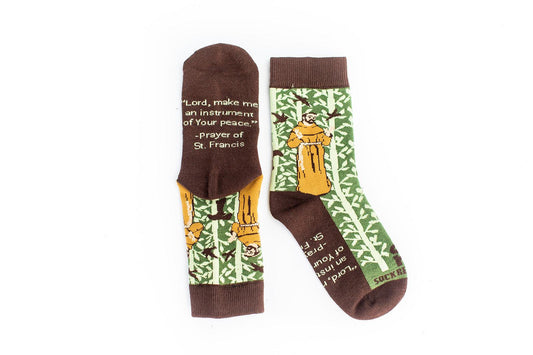 Kids St Francis Religious Socks