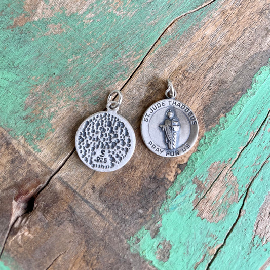 Sterling Silver St Jude Medal