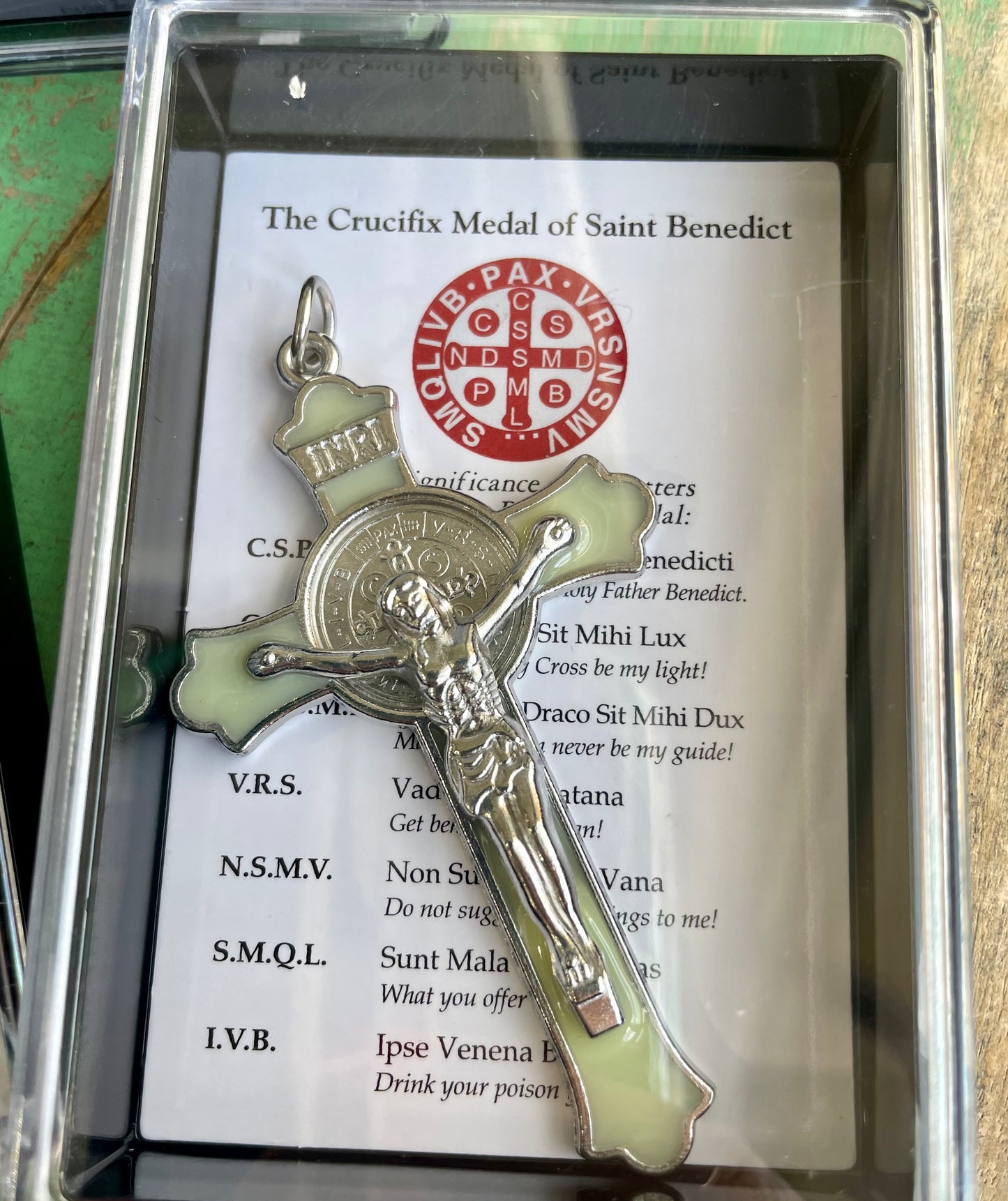 Boxed Enamel St Benedict Crucifix