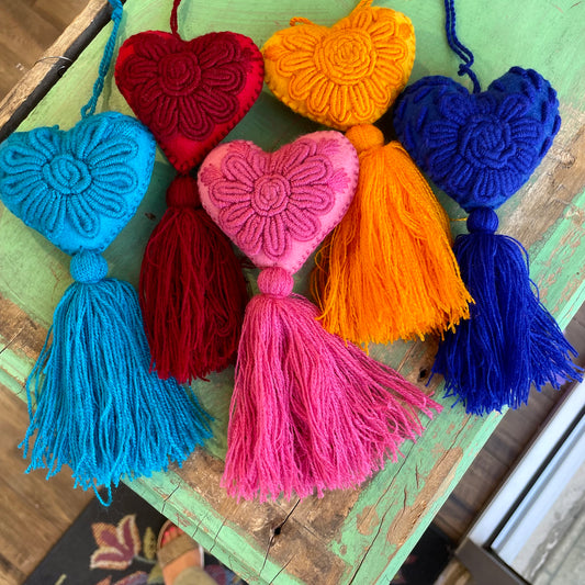 Solid Heart Tassel Blessings