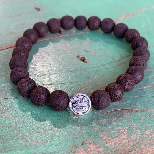 Brown Lava Protection Bracelet