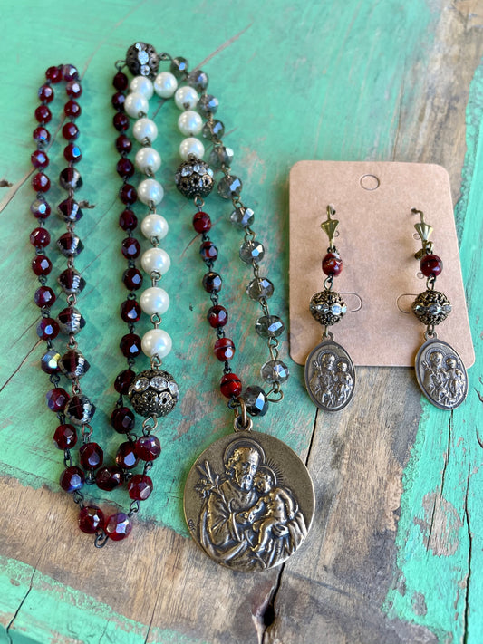 Red St Joseph Signature Necklace