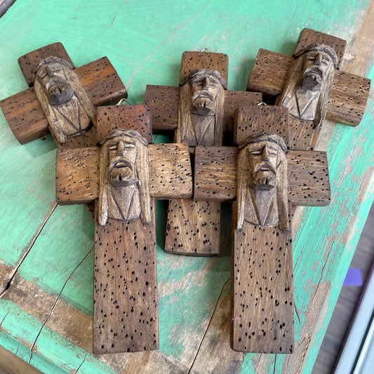 Face of Jesus Wooden Cross