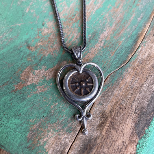 Sterling Silver Heart Pendant Widow’s Mite