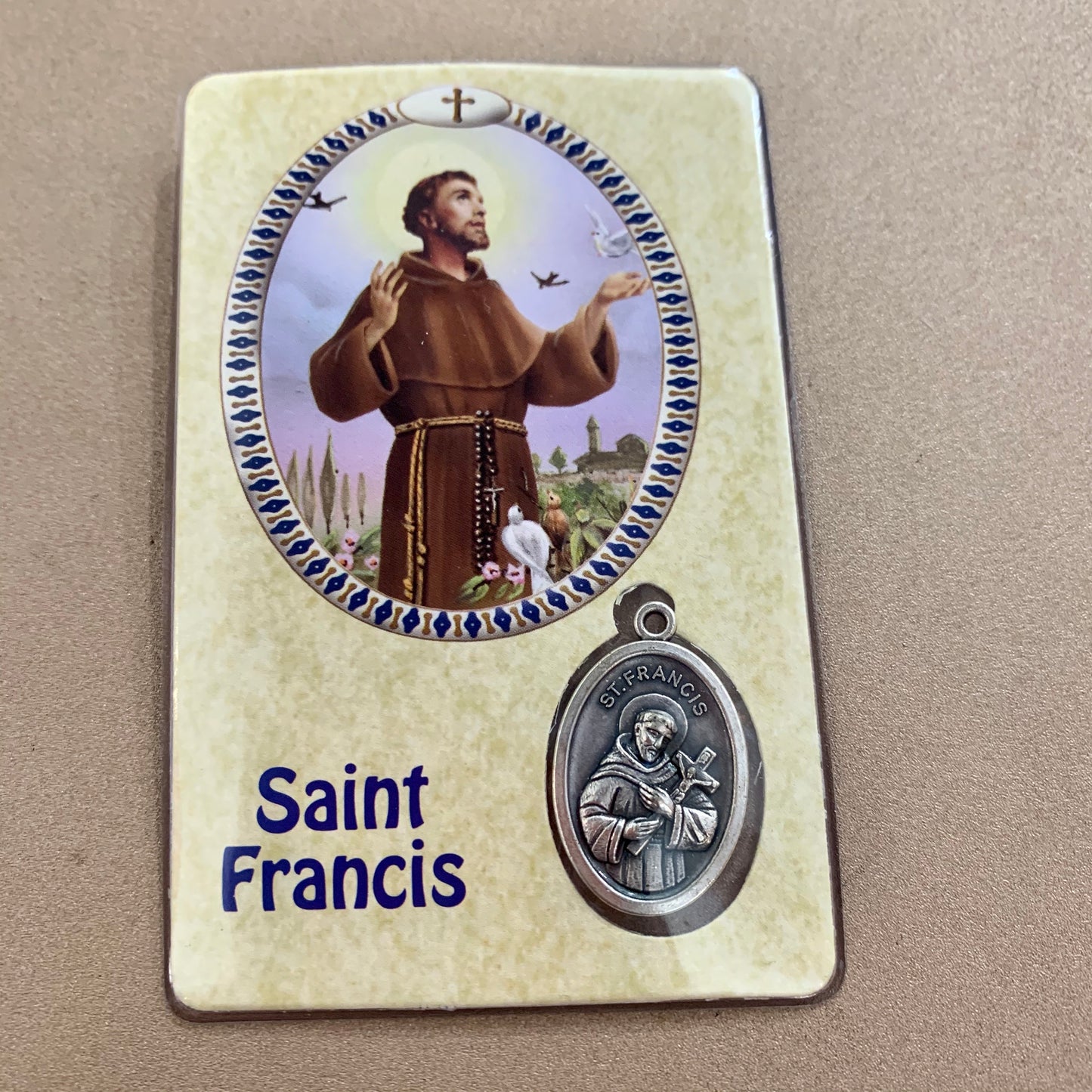 Healing Saints Prayer Cards with Medals