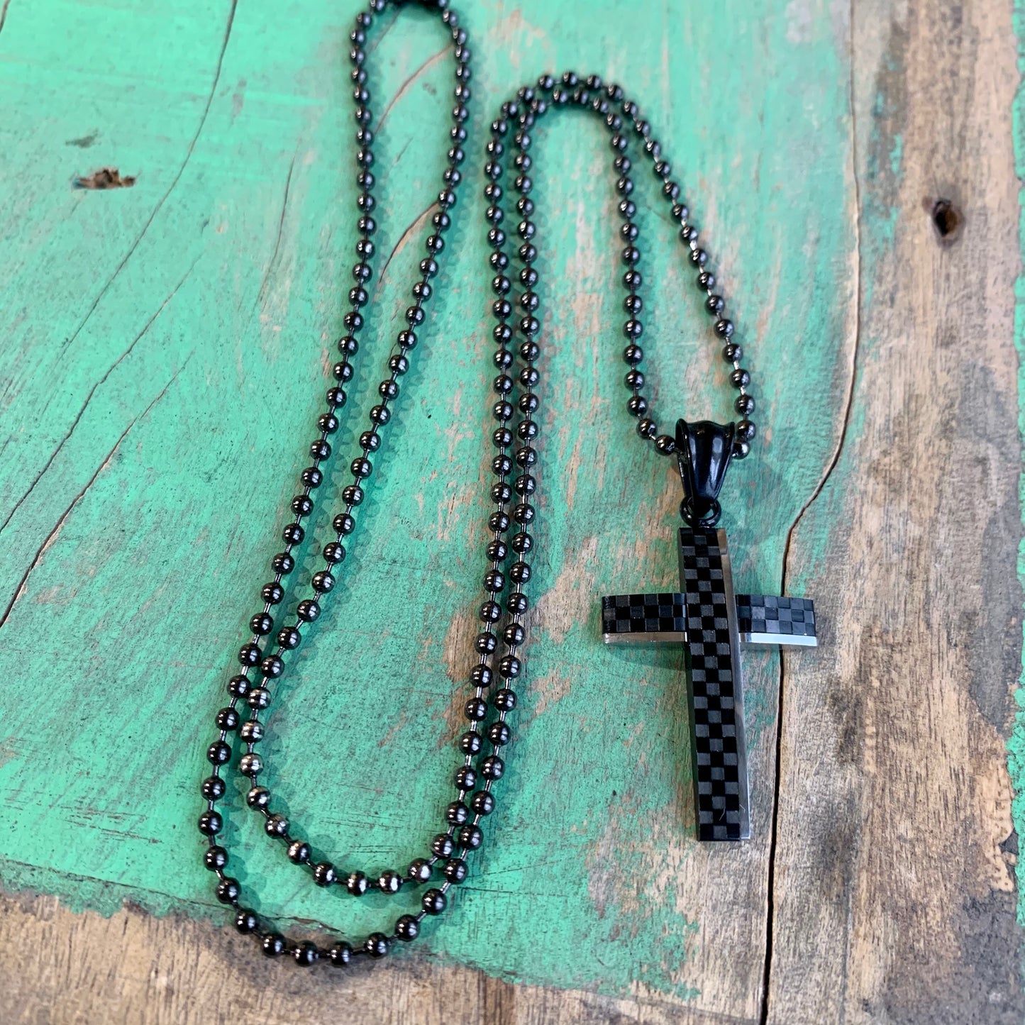 Gunmetal St Benedict Ball Chain