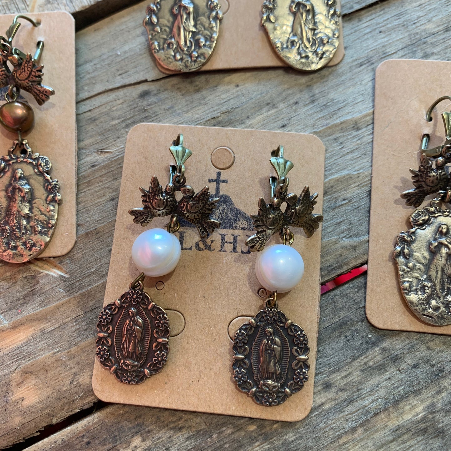 Ave María Vintage Inspired Earrings