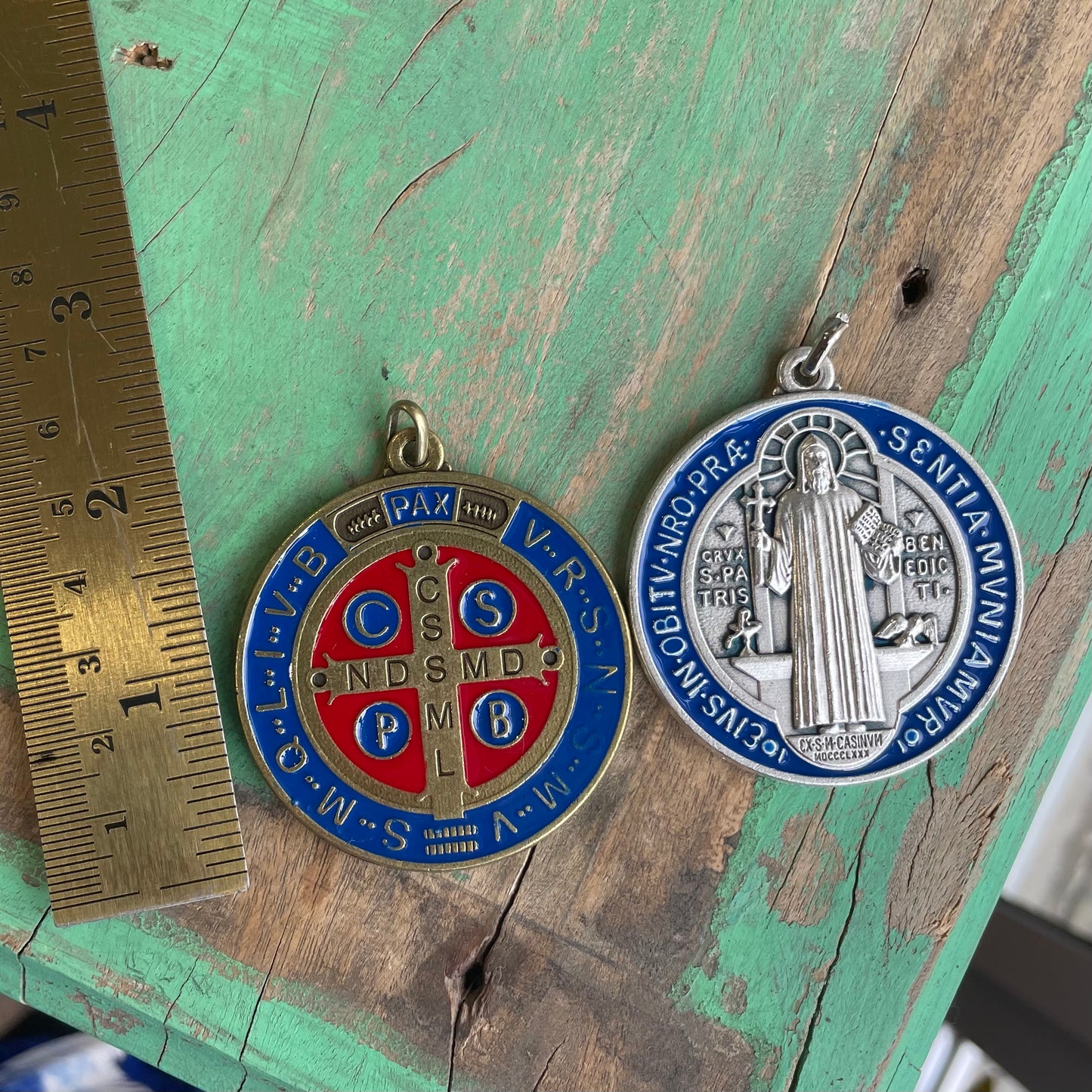 Big Enamel St Benedict Medal