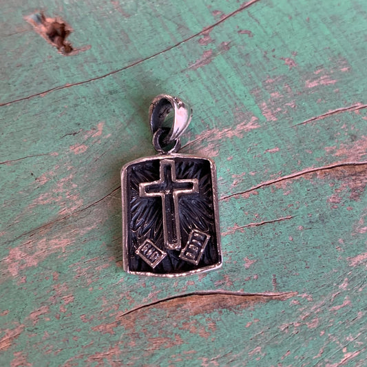 Sterling Silver Box Cross Pendant