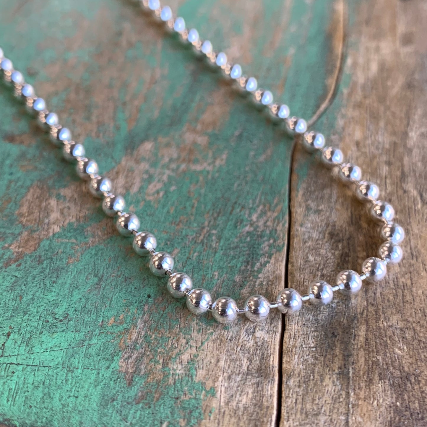 Sterling Silver Ball Chain Necklace