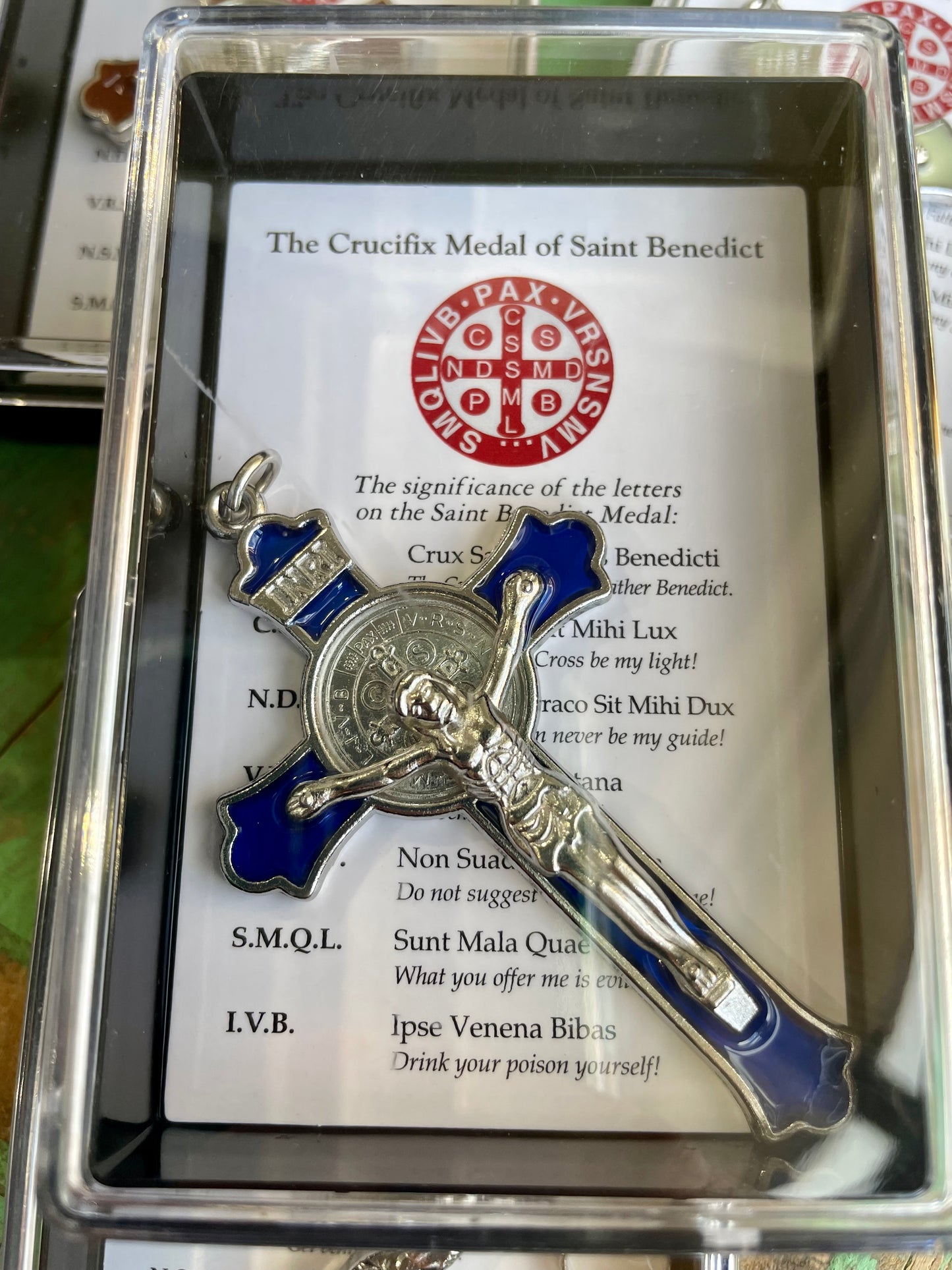 Boxed Enamel St Benedict Crucifix